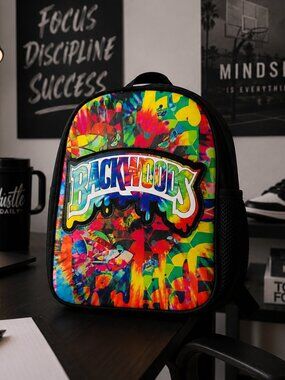 Backwoods 16" LED Backpack Smell Proof Lockable Waterproof Travel Bag New